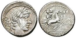 C. VIBIUS. PANSA. Denario. 90 A.C. Roma. A/ Cabeza Laureada De Apolo A Derecha, Bajo La Barbilla Símbolo, Detrás PANSA.  - Republic (280 BC To 27 BC)