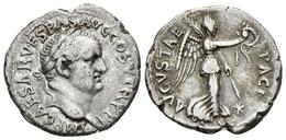 VESPASIANO. Denario. 74 A.C. Ephesos. A/ Busto Laureado A Derecha. IMP CAESAR VESPAS AVG COS V TR P P P. R/ Victoria A D - Other & Unclassified