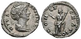 FAUSTINA I. Denario. 141 D.C. Roma. A/ Busto Drapeado A Derecha. DIVA FAVSTINA. R/ Ceres Estante A Izquierda Con Mano De - Other & Unclassified
