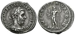 MACRINO. Denario. 217-218 D.C. Roma. A/ Busto Laureado Y Drapeado Con Coraza A Derecha. IMP C M OPEL SEV MACRINVS AVG. R - Other & Unclassified