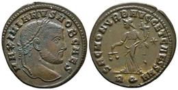 MAXIMIANO. Follis. 300 D.C. Aquileia. A/ Busto Laureado A Derecha. MAXIMIANVS NOB CAES. R/ Moneta Estante A Izquierda Po - Otros & Sin Clasificación