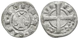 ALFONSO I. Obolo. (1162-1196). Barcelona. Cru.V.S. 297; Cru.C.G. 2101. Ve. 0,56g. MBC. Escasa. - Other & Unclassified