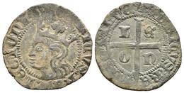 ENRIQUE II. Cruzado. (1368-1379). León. AB 470.1. Ve. 2,00g. MBC+. - Andere & Zonder Classificatie