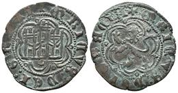 ENRIQUE III. Blanca. (1390-1406). Coruña. AB 599. Ve. 2,23g. MBC+. - Otros & Sin Clasificación