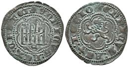 ENRIQUE III. Blanca. (1390-1406). Sevilla. A/ + ENRICUS : REX : CASTEL. R/ + ENRICUS : REX : LEGIO. AB 602 Var. Ve. 1,98 - Other & Unclassified