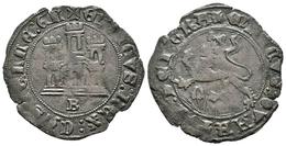 ENRIQUE IV. 1 Maravedí. (1454-1474). Burgos. A/ + ENRICVS : REX : CASTELLE : EL. AB 791var. Ve. 2,05g. MBC. - Other & Unclassified