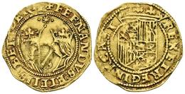 REYES CATOLICOS. Excelente. (1474-1504). Sevilla, Estrella Acotada Por Cuatro Puntos. Contramarca De ¿V? O ¿Y? Sobre La  - Other & Unclassified