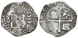 FELIPE II. 1/2 Real. 1589. Sevilla D Cuadrada. Cal-739. Ar. 1,65g. MBC. Escasa. - Altri & Non Classificati