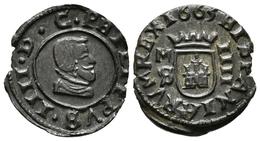 FELIPE IV. 4 Maravedís. 1664/3. Segovia BR. Cal-1553 Var; J.S. M-573. Ae. 1,34g. Conserva Gran Parte Del Plateado Origin - Other & Unclassified