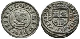 FELIPE IV. 8 Maravedís. 1661. Segovia S. Cal-1531; J.S. M-538. Ae. 2,23g. Conserva Parte Del Plateado Original. EBC-/EBC - Autres & Non Classés