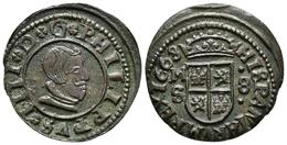 FELIPE IV. 8 Maravedís. 1663. Madrid S. Cal-1431; J.S. M-423. Ae. 2,18g. Buen Ejemplar. EBC-. - Autres & Non Classés