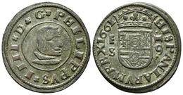 FELIPE IV. 16 Maravedís. 1661. Segovia S. Cal-1507; J.S. M-502. Ae. 2,71g. MBC+. - Otros & Sin Clasificación