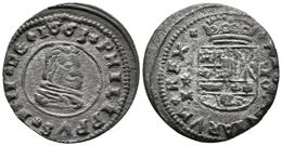 FELIPE IV. 16 Maravedís. 1661. Segovia BR. Cal-1508; J.S. M-516. Ae. 5,15g. Conserva Gran Parte Del Plateado Original. M - Sonstige & Ohne Zuordnung