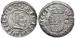 FELIPE IV. 16 Maravedís. 1663. Madrid S. Cal-1399; J.S. M-375. Ae. 4,35g. Conserva Gran Parte Del Plateado Original. MBC - Autres & Non Classés