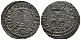 FELIPE IV. 16 Maravedís. 1664. Trujillo M. Cal-1635; J.S. M-720. Ae. 4,72g. EBC-. - Otros & Sin Clasificación