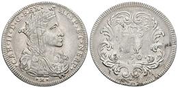 CARLOS II. 1/2 Ducado/50 Grana. 1693. Nápoles AG/A. Vti-188; Mir 297; Pannuti-Riccio 7. Ar. 10,84g. Rayas De Ajuste. MBC - Other & Unclassified