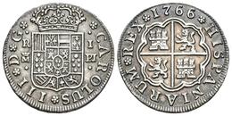 CARLOS III. 1 Real. 1766. Madrid PJ. Cal-1517. Ar. 2,87g. Ligera Pátina. MBC+. - Autres & Non Classés