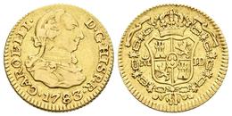 CARLOS III. 1/2 Escudo. 1783. Madrid JD. Cal-774. Au. 1,76g. MBC-. - Otros & Sin Clasificación
