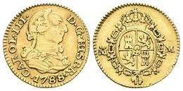 CARLOS III. 1/2 Escudo. 1788. Madrid M. Cal-781. Au. 1,78g. MBC. - Other & Unclassified