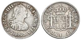 CARLOS IV. 1/2 Real. 1793. México FM. Cal-1287. Ar. 1,63g. MBC. - Otros & Sin Clasificación