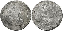 CARLOS IV. 8 Reales. 1800. Guatemala M. Cal-631. Ar. 24,91g. Oxidaciones Marinas. MBC-/BC+. - Other & Unclassified