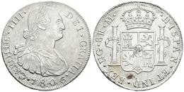 CARLOS IV. 8 Reales. 1806. Guatemala M. Cal-639. Ar. 25,81g. Oxidaciones Marinas. MBC. Escasa. - Other & Unclassified