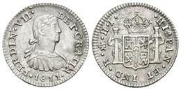 FERNANDO VII. 1/2 Real. 1811. México HJ. Busto Imaginario. Cal-1339. Ar. 1,67g. EBC/EBC+. Rara Así. - Otros & Sin Clasificación