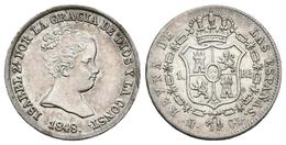 ISABEL II. 1 Real. 1848. Madrid CL. Cal-416. Ar. 1,31g. EBC/EBC-. - Otros & Sin Clasificación