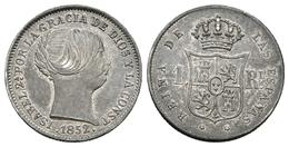 ISABEL II. 1 Real. 1852. Madrid. Cal-418. Ar. 1,31g. Bonita Pátina. MBC+. - Other & Unclassified