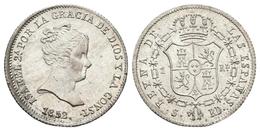 ISABEL II. 1 Real. 1852. Sevilla RD. Cal-433. Ar. 1,28g. Brillo Original, Rayita En Anverso. SC. - Other & Unclassified