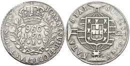 BRASIL. Johannes VI. 960 Reis. 1820. Bahía. Km#326.2. Ar. 26,17g. Acuñada Sobre Un 8 Reales Español. MBC. - Other & Unclassified