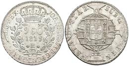 BRASIL. Johannes VI. 960 Reis. 1819. Río De Janeiro. Km#326.1. Ar. 26,17g. Acuñada Sobre Un 8 Reales De Fernando VII. 18 - Other & Unclassified