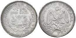 MEXICO. Guerrero. 1 Peso. 1915. Taxco. Km#672. Ar. 12,84g. MBC+. Escasa. - Other & Unclassified