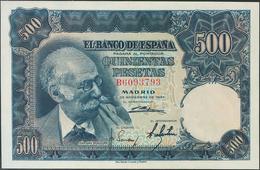 500 Pesetas. 15 De Noviembre De 1951. Serie B. (Apresto Original). (Edifil 2017: 460a). EBC. - Altri & Non Classificati