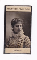Petite Photo 1ère Collection Félix Potin (chocolat), Actrice Blanche Baretta-Worms, Phot. Nadar, Paris, Vers 1900 - Alben & Sammlungen