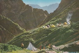Rare Cpa Japon Années 50 Camping Tsurugizawa - Autres