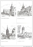 36885 ( 2 Scans ) Zandvoorde Zonnebeke Beselare Passendale - Pentekening Van Luc Ameel - 4 Kaarten - Zonnebeke