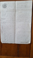 ACTE  01/1853  ENTRE MR LECHENET ET MR HUOT A BEIRE LE CHATEL - Historical Documents