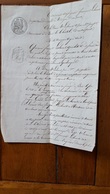 ACTE  01/1843  ENTRE MR LECHENET ET MR  LECHEAET A BEIRE LE CHATEL - Historische Dokumente