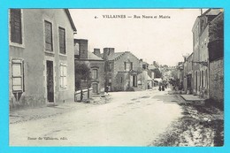 CPA VILLAINES Rue Neuve Et Mairie - 53 Mayenne - Villaines La Juhel - Villaines La Juhel