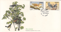 Rwanda 1985 FDC Scott #1226, #1227 Barn Owl, White-faced Owl Audubon Birds - 1980-1989