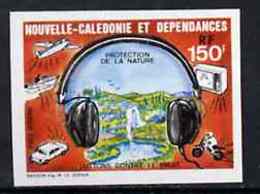 New Caledony 1987, Against The Noise, Car, Moto, TV, 1val IMPERFORATED - Motorbikes