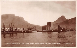 ¤¤   -  AFRIQUE Du SUD  -  Table Mountain And Lions Head From Deck Of Mail Steamer     -  ¤¤ - South Africa