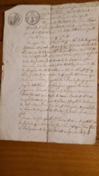 ACTE  DE 1823 ENTRE PROPRIETAIRES LECHENETS  A BEIRE LE CHATEL - Historische Dokumente