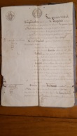 ACTE  NOTARIE 02/1824 NOTAIRE A DIJON  PV D'ADJUDICATION - Documents Historiques