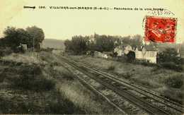 94...VAL DE MARNE...VILLIERS SUR MARNE...PANORAMA DE LA VOIE FERREE - Villiers Sur Marne