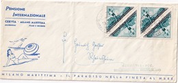 SAN MARINO 1954 LETTRE ILLUSTREE - Storia Postale