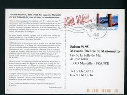 31# FRANCE - PSEUDO ENTIER COMMERCIAL (MASSILIA THEATRE DE MARIONNETTES ) "FRANCE - LA BELLE DE MAI 2,80 " - Private Stationery