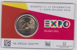 Italia 2015 EXPO Milano Moneta 2 EURO In Blister FDC COINCARD - Conmemorativas