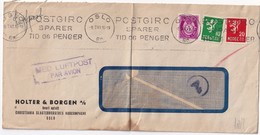 NORVEGE 1943  PLI AERIEN  CENSUREE/ZENSIERT/CENSORED DE OSLO - Lettres & Documents
